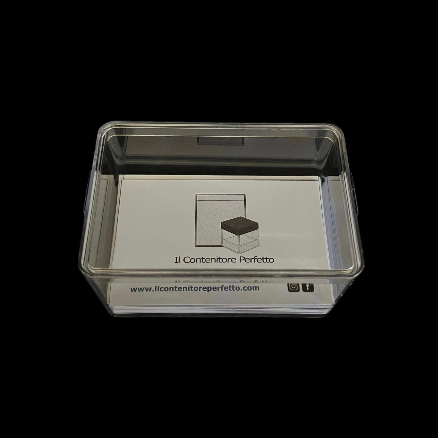 Transparent plastic box - 6 pieces